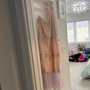 Multicolor Layered Women's Dress